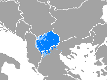 Карта распространённости языка